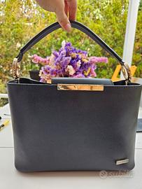 Borsa in pelle nera