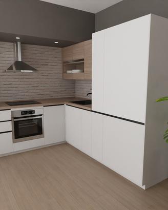 Cucina angolare completa