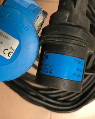 Cavi prolunga 16A in neoprene industriali 220v