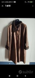 Cappotto in pelle e astrakan Reversibile