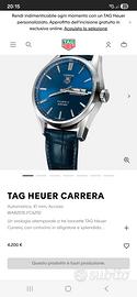 Tag heuer carrera automatico 41 mm nuovo full set 