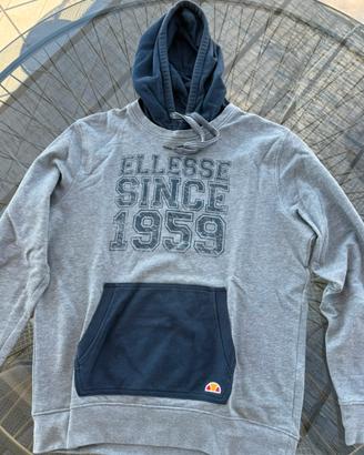 Felpa Ellesse grigia cappuccio taglia M