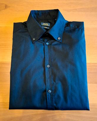 Camicia OVS Slim Uomo Nero 39 cm 15" 1/2