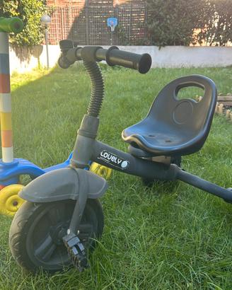 Triciclo per bambini + monopattino