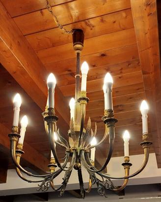 LAMPADARIO IN OTTONE