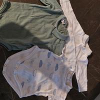 set 3 body per neonato 3 mesi 