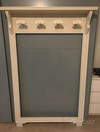 Appendiabiti, porta abiti bianco shabby chic