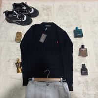 maglione a coste ralph lauren