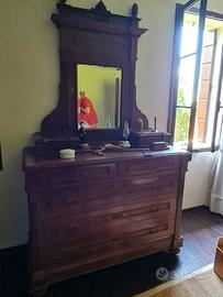 Comò Specchiera Fine Ottocento