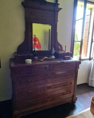 Comò Specchiera Fine Ottocento