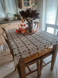 Copri tavolo/ tovaglia uncinetto / shabby