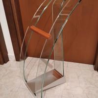 Portaombrelli in vetro curvato 