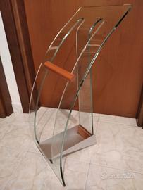 Portaombrelli in vetro curvato 