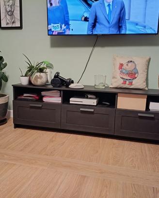 Mobile TV IKEA BRIMNES Nero a 3 Cassetti