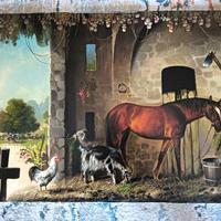 Mario Rosario Allegretti olio su tela 50x70