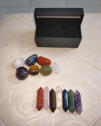 Set Pietre Chakra Cristalloterapia Yoga Energia 
