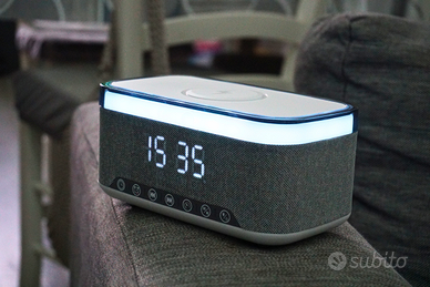 Orologio Sveglia Digitale con Caricatore Wireless
