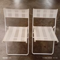 Coppia sedie - Tavolo pieghevole legno - Sdraio 