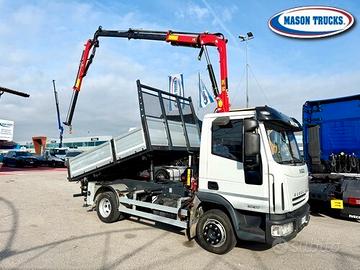 EUROCARGO 80E17 ribaltabile + gru con JIB