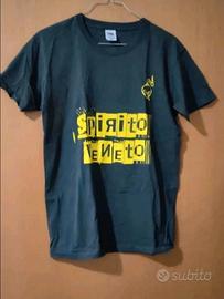 T shirt uomo grigia con stampa avanti e dietro tg 