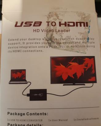 per pc adattatore video USB A HDMI