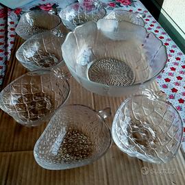 Macedonia 7 pezzi in vetro forme frutta