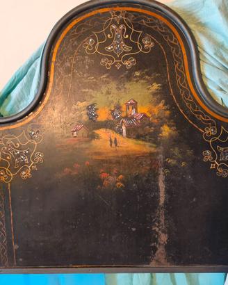Testata letto ferro battuto antico