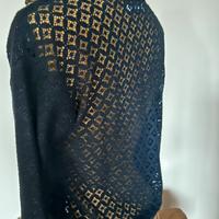 Maglia Abercrombie  nera kids Tg XL- manica lunga