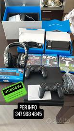 PROMO PS4, VR PS, cuffie originali ps, 2 joystick 