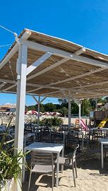 Gazebo completo / copertura pannelli aucalipto