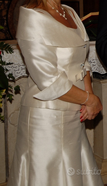 Vestito da sposa taffetà in seta