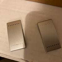 Copri interruttori colore argento