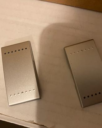 Copri interruttori colore argento