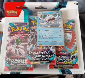 Blister Pokemon 3 Bustine Paradosso Temporale Ceti