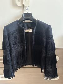 Giacca Elisabetta Franchi Gold con frange