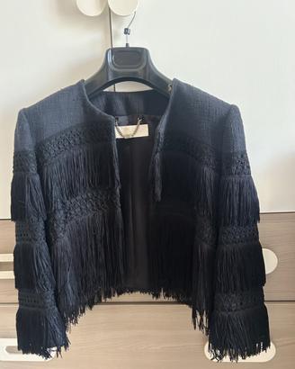 Giacca Elisabetta Franchi Gold con frange