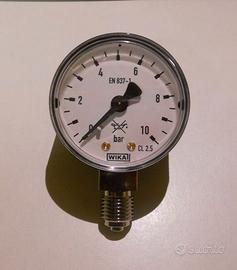 Manometro pressione WIKA 0/10 bar diam.50mm 1/4