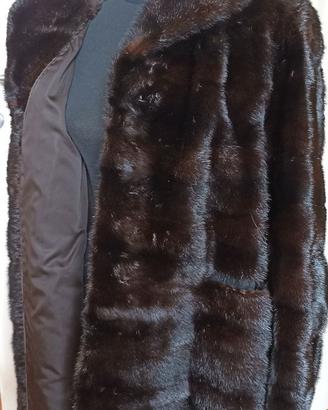 pelliccia visone nero tg. 44/46