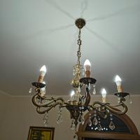 Lampadario ottone