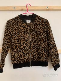 Bomber giubbino Zara S donna Animalier leopardato