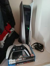 ps5 con disco con giochi