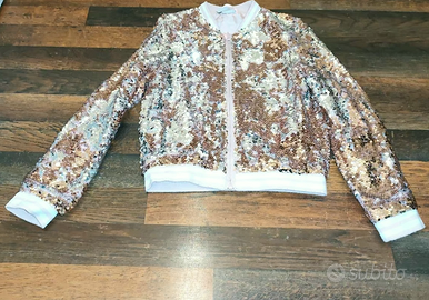 Giacca glitter per ragazza taglia 128 come nuova