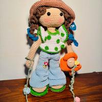 Bambola crochet fatta a mano🌸