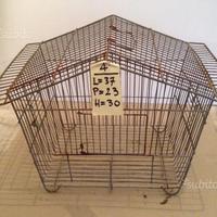 67 - Gabbia vintage per uccelli, in metallo