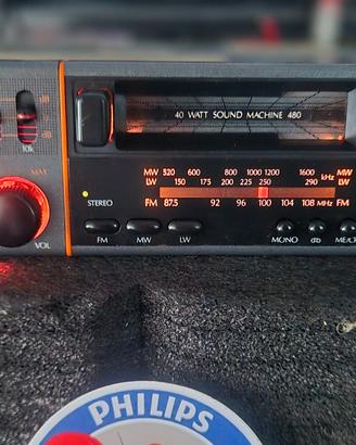 Autoradio Vintage Anni '80 Philips 22DC 480