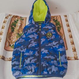 smanicato blukids 30-36 mesi camo e giallo fluo