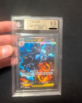 Mega Charizard x ex fiamme spettrali BGS 