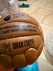 Pallone da calcio vintage barcellona  joah cruyff