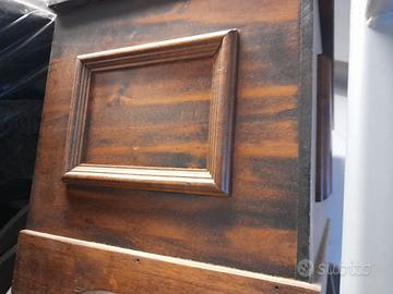 Cassapanca in legno color noce