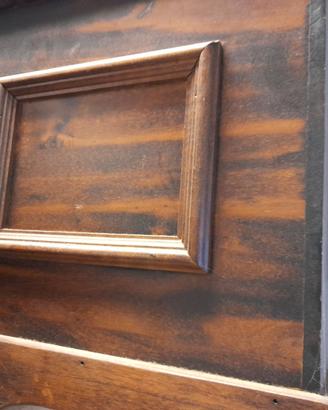 Cassapanca in legno color noce